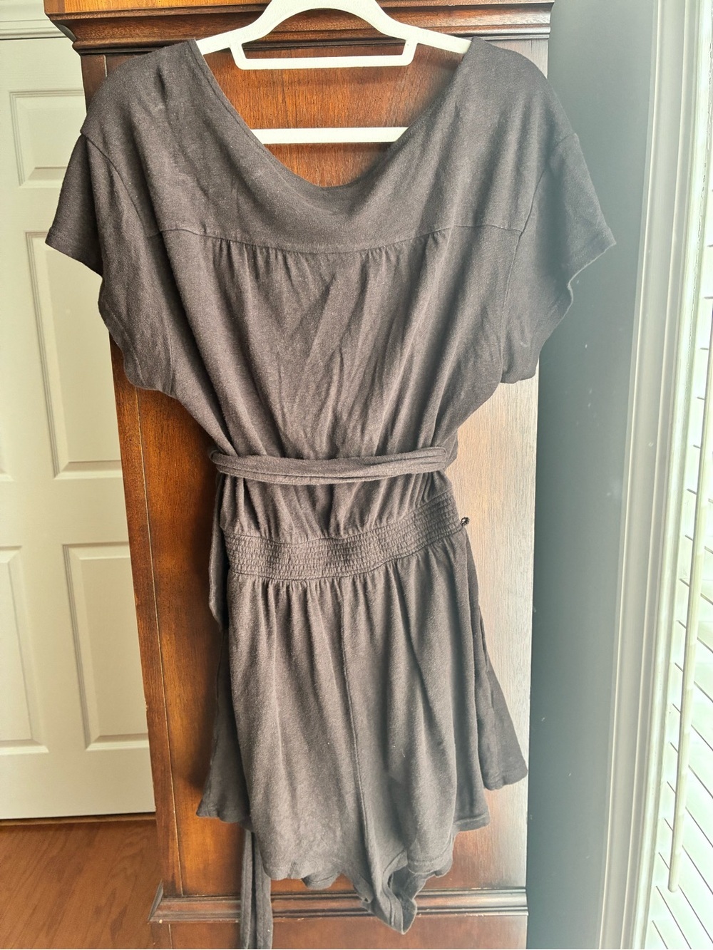 Free People Dark Chocolate Brown Wrap Romper - Picture 4 of 5